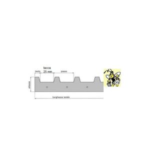 Standard-Abstandshalter aus verzinktem Blech mit 6 oder 5 Kerben à 25 mm für D.B.-Beute mit 6 Waben