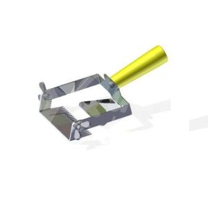 Speed uncapping fork with adjustable cutting edge
