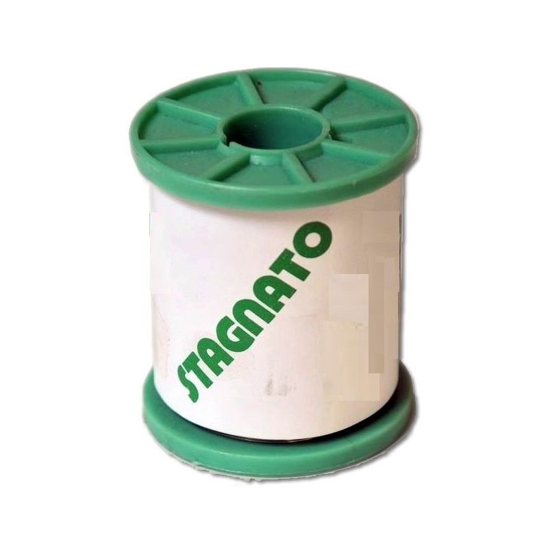 Alambre de hierro estañado en bobina 500 g diámetro 0,40 mm