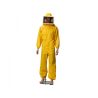 Beekeeper suit with square mask and zip