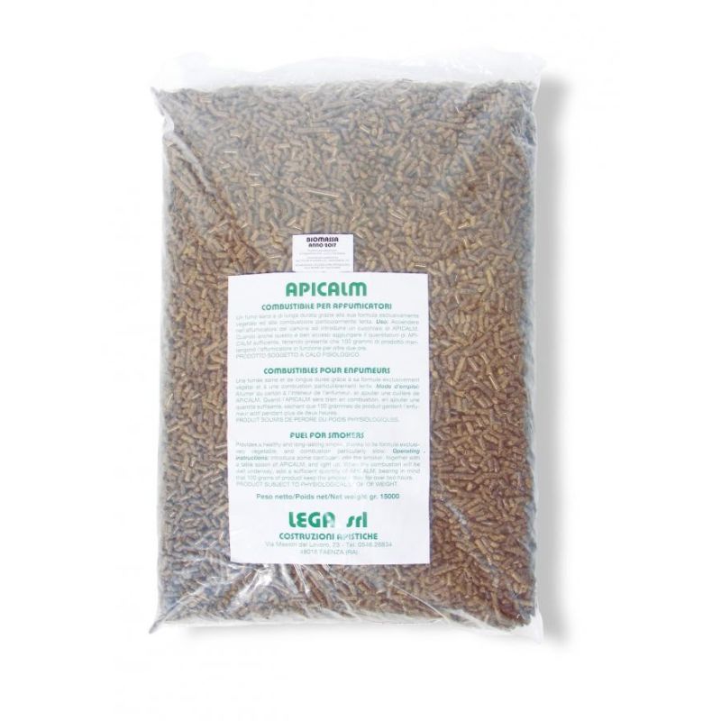 Apicalm pellet per affumicatore sacco da 15 kg Apicalm pellet per affumicatore sacco da 15 kg