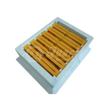 Honey super made of polystyrene for fertilization nucleus hive