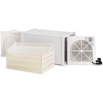 Rectangular plastic food dryer with 5 drawers
