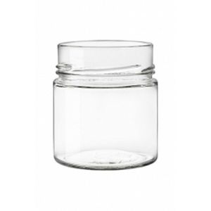 Glass jar ergo 212 to70 high - 212 ml with cap deep h18 t70