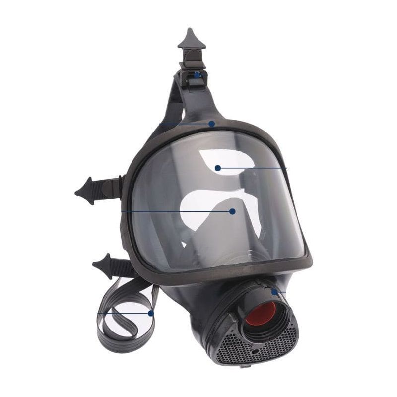 Professionelles vollmasken-atemschutzgerät (ohne filter)