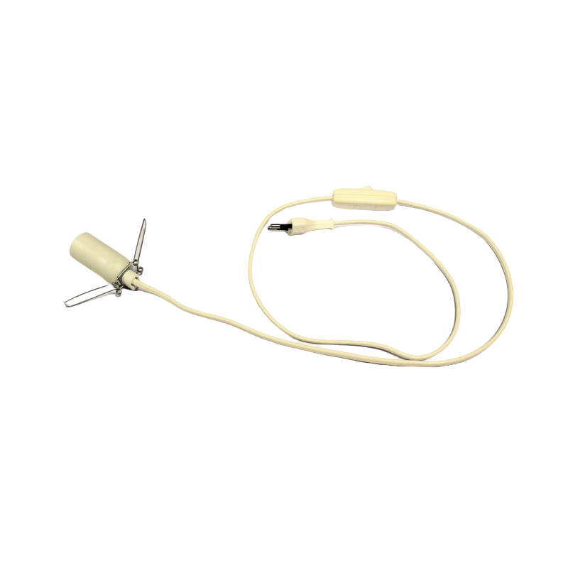 Wire lamp holder with switch - socket for e14 bulb Wire lamp holder with switch - socket for e14 bulb