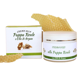 Crema facial de jalea real y aceite de argán