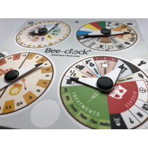 "bee clock" calendar discs for work in the apiary