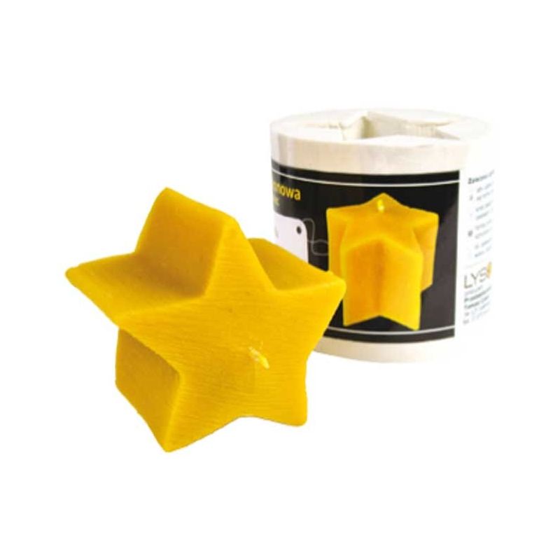 Stampo in silicone per candela con stella 7 cm