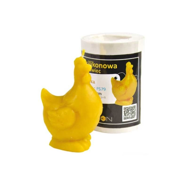 Stampo in silicone per candela con gallina piccola