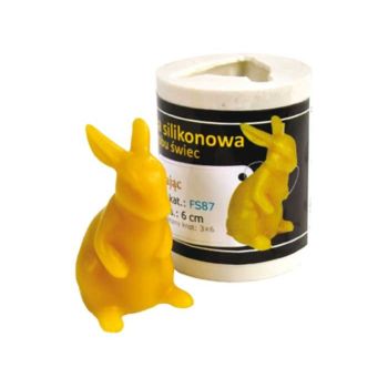 Moule à bougie en silicone avec lièvre