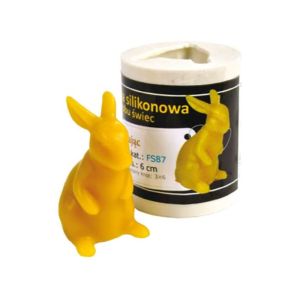 Kerzenform aus silikon mit hase