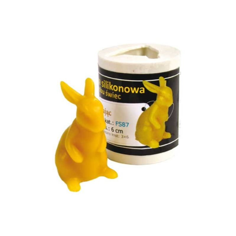 Stampo in silicone per candela con lepre Stampo in silicone per candela con lepre