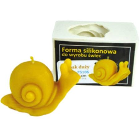 Silicone mold for candle with big snail
