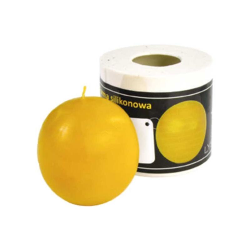 Silikonkerzenform mit kleiner kugel