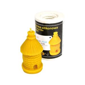 Silicone mold for candle with straw beehive 90 mm
