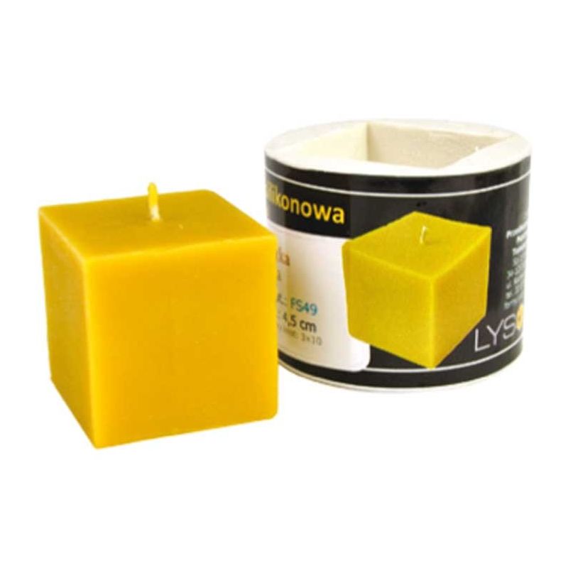 Stampo in silicone per candela con cubo piccolo