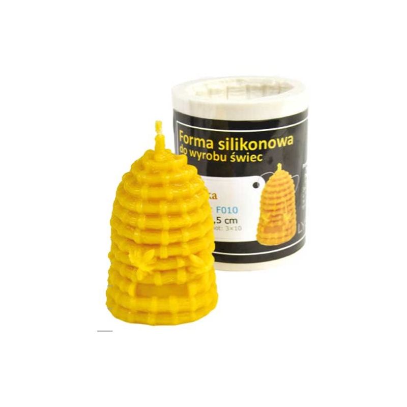 Silicone candle mold with villioco punch