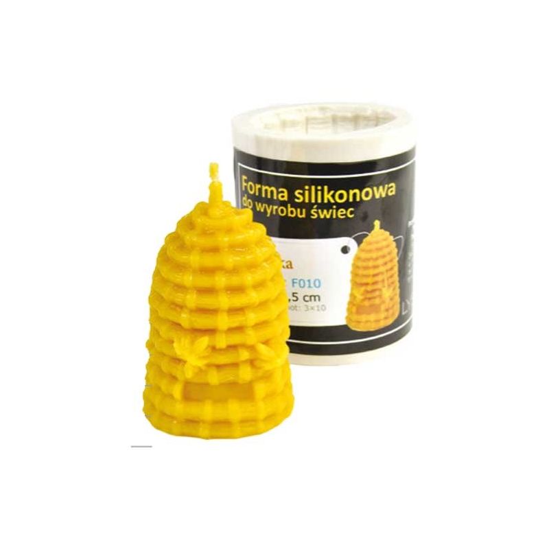 Silikonform für Bienenkorb Kerze  - höhe 75 mm