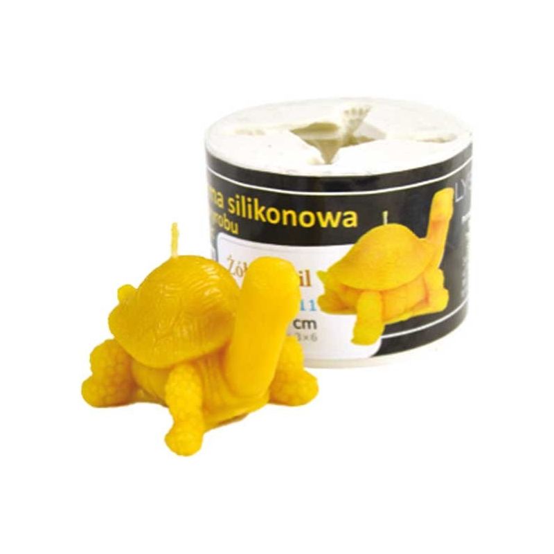 Kerzenform aus silikon mit schildkröte