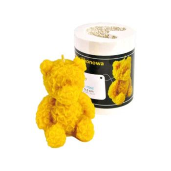 Moule en silicone pour bougie avec ourson 95 mm