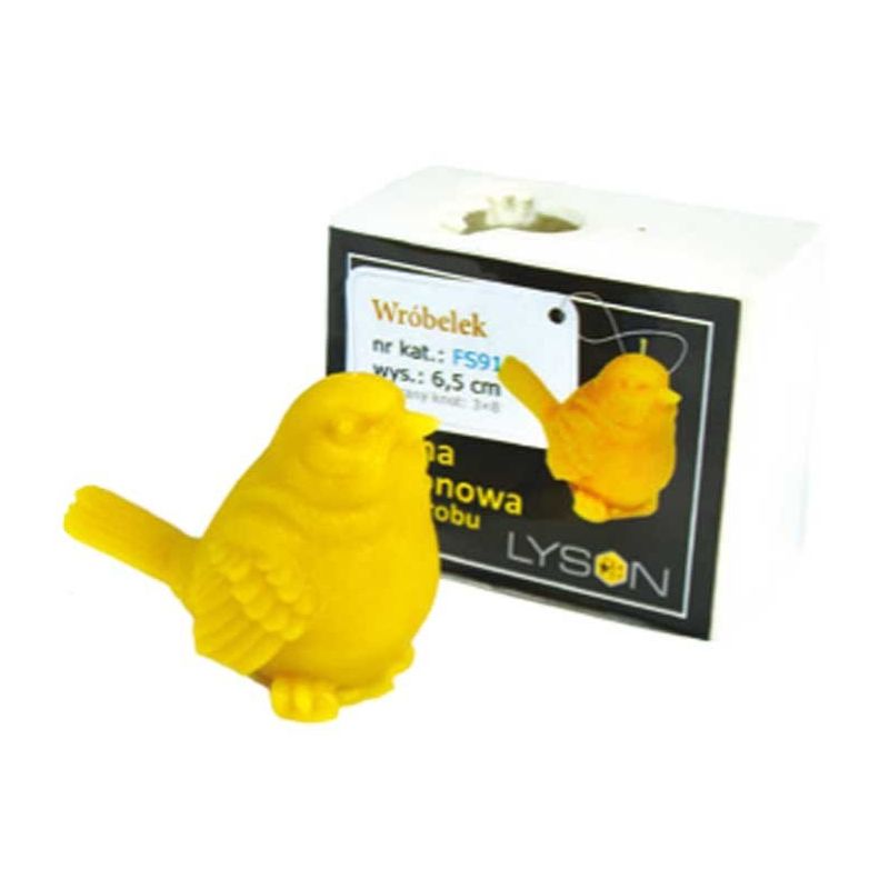 Silicone mold for candle with sparrow 65 mm