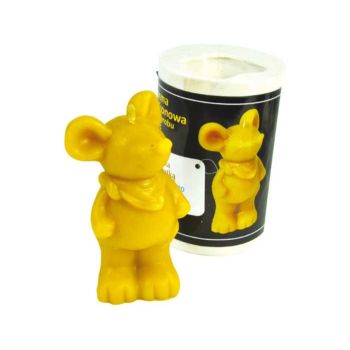 Silicone candle mold with mouse with handkerchief