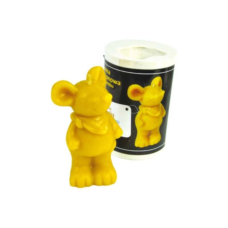 Stampo in silicone per candela con topolino con fazzoletto