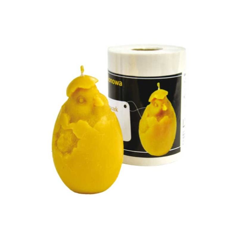Silicone candle egg mold with chick