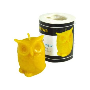 Molde de silicona para velas con búho pequeño