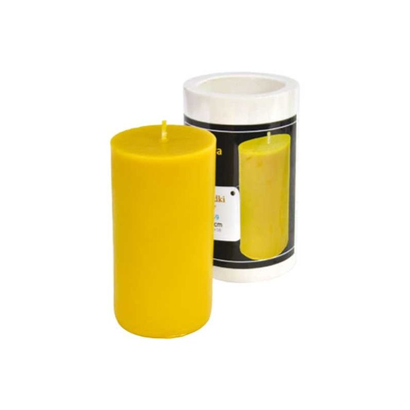 Silicone candle mold with small smooth cylinder Silicone candle mold with small smooth cylinder
