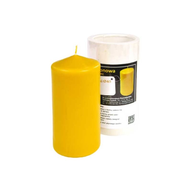 Silicone MOLD for candle with SMOOTH CYLINDER WITH THIN DOME
