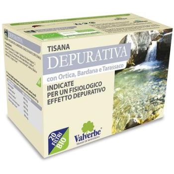 Purifying herbal tea with nettle, burdock and dandelion - bio valverbe