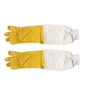 Professional long leather gloves for beekeeping