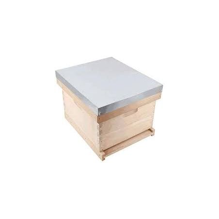 Langstroth hive 10 honeycomb fixed bottom (nest only)