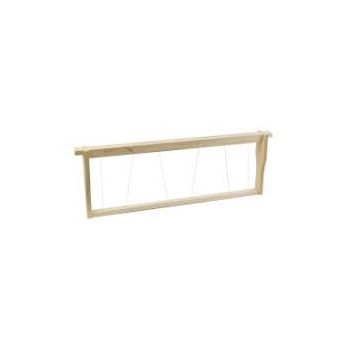 Langstroth frame for 1/2 honey super with wire