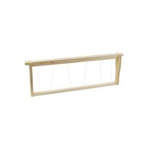 Langstroth frame for 1/2 honey super with wire
