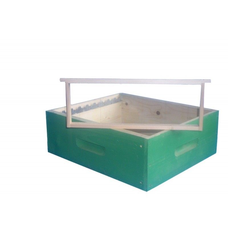 Honey super for beehive d.b. 10 honeycomb wooden frames with wire Honey super for beehive d.b. 10 honeycomb wooden frames with wire