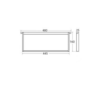 Langstroth frame for 1/2 honey super with wire