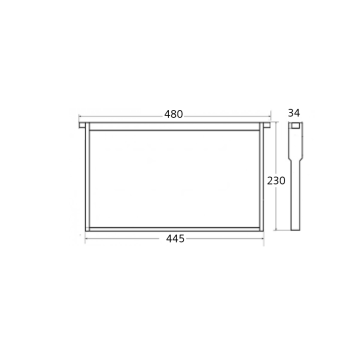 Self-spacing langstroth hoffman frame