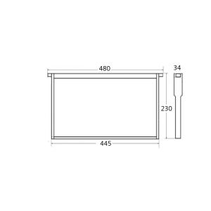 Self-spacing langstroth hoffman frame