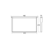 Self-spacing langstroth hoffman frame