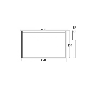 Preprinted plastic frame - langstroth hoffman (~9 1/8 '')
