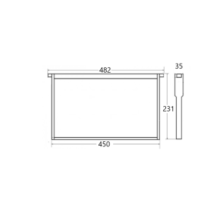 Preprinted plastic frame - langstroth hoffman (~9 1/8 '')