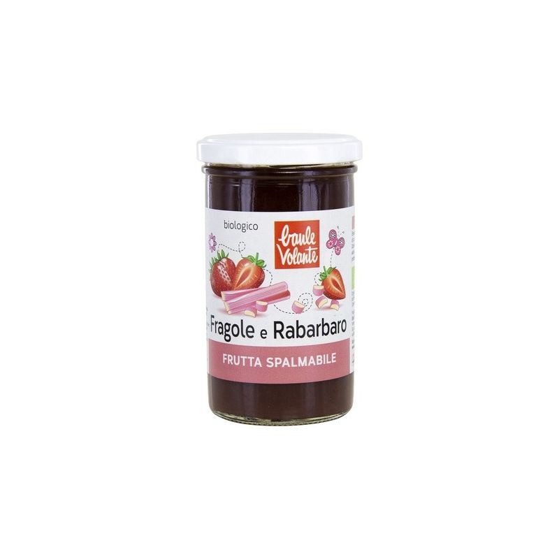 Fruit spread - strawberries and rhubarb - flying trunk organic Fruit spread - strawberries and rhubarb - flying trunk organic