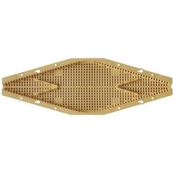 Lozenge bee escape for plastic bee escape board