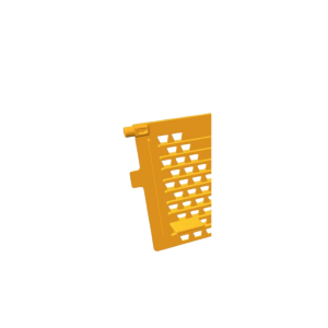Perforated plate for pollen collection with trapezoidal holes