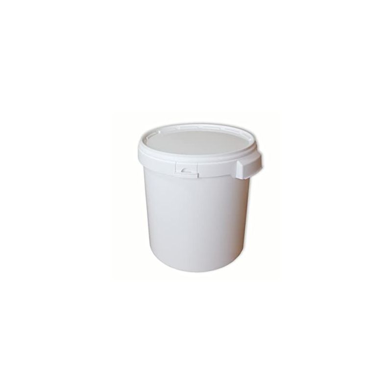 Round conical plastic bucket for food - 32 l - 40 kg honey