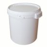 Round conical plastic bucket for food - 32 l - 40 kg honey
