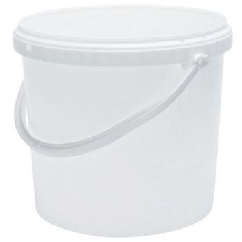 Seau alimentaire rond conique en plastique - 19,5 l - 25 kg de miel